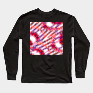 Purple Red Neon Lights Long Sleeve T-Shirt